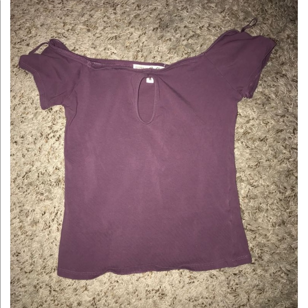 Purple Keyhole Shirt